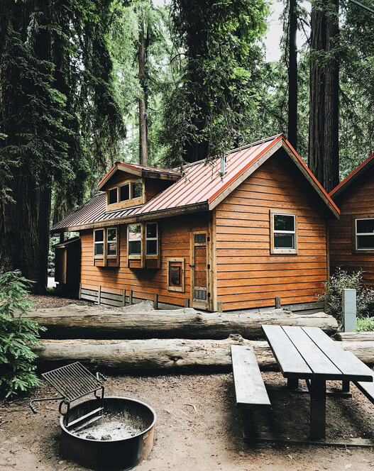 cabin in the pacific northwest - california